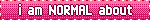 i am NORMAL about fictional characters